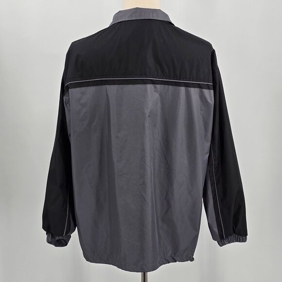 I5 Apparel Chevrolet  Windbreaker Size L Black and Gray Full Zip - Picture 3 of 7